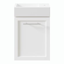 Dunes 400mm Matte White Wall Hung Single Vanity with Integrated Basin